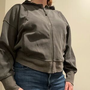 Grey Lululemon zip hoodie